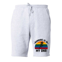 Running Is In My Dna Biology Motivation Genetics Workout Classic Fleece Short | Artistshot