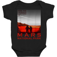 Red Mars Planet National Park Vintage Space Exploration Baby Bodysuit | Artistshot