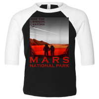 Red Mars Planet National Park Vintage Space Exploration Toddler 3/4 Sleeve Tee | Artistshot