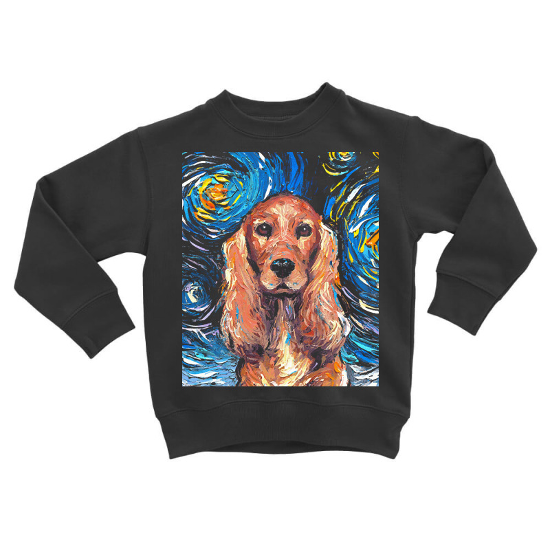 Cocker Spaniel T  Shirt Cocker Spaniel Night Toddler Sweatshirt by joliejast | Artistshot