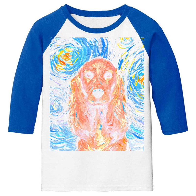 Cocker Spaniel T  Shirt Cocker Spaniel Night Youth 3/4 Sleeve by joliejast | Artistshot