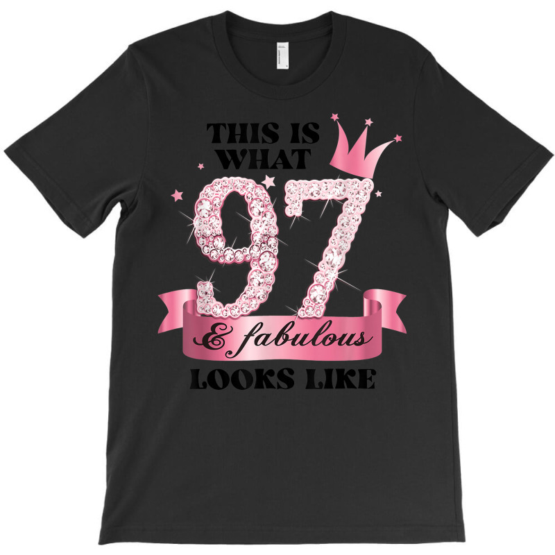 97 & Fabulous I Pink White Party Group Candid Photo Outfit T-shirt | Artistshot