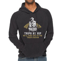 Trips By Rip Take Him To Train Station Retro Vintage Vintage Hoodie | Artistshot