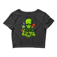 Space Alien Tree Of Life Cosmic Planets Science Fiction Crop Top | Artistshot