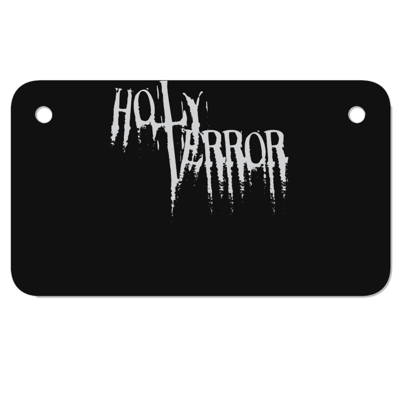 Terror Holy Terror Motorcycle License Plate | Artistshot