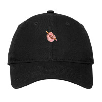 Realism X Cartoon Mashup Fist Holding Pencil Adjustable Cap | Artistshot