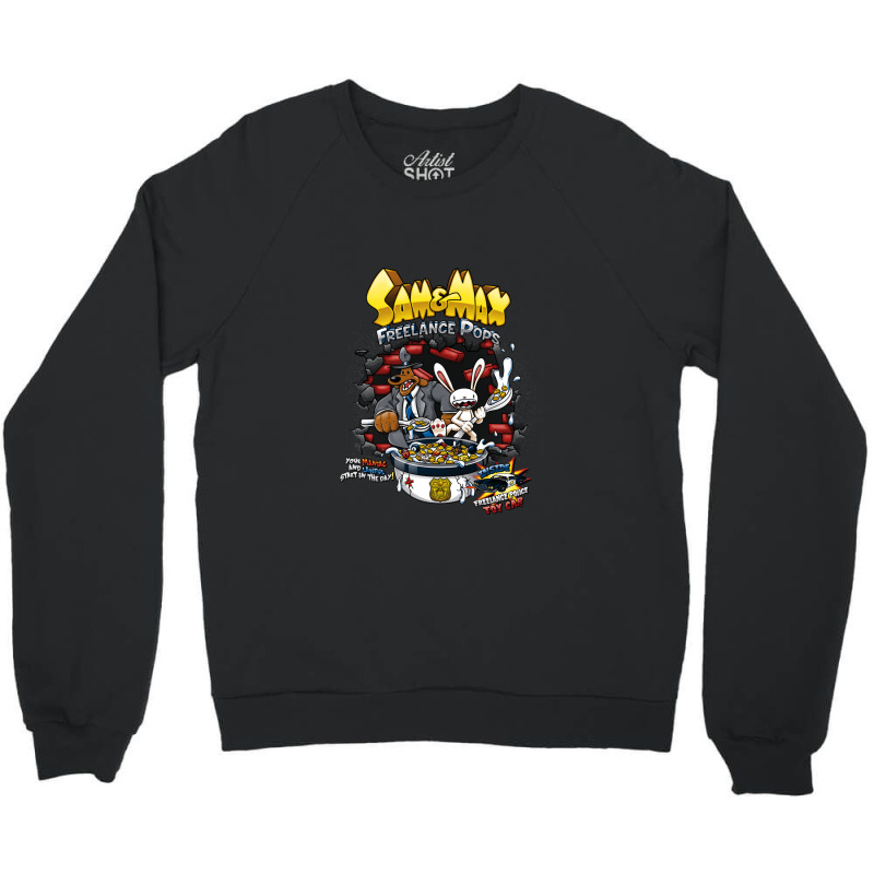 Sam & Max Freelance Pops Crewneck Sweatshirt by JolenePender | Artistshot