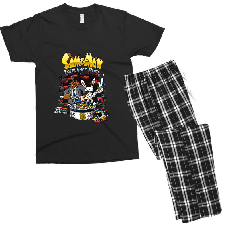 Sam & Max Freelance Pops Men's T-shirt Pajama Set by JolenePender | Artistshot