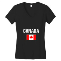 Canada Canadian Flag Womenyouthkids Women's V-neck T-shirt | Artistshot