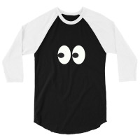 Cartoon Eyes 3/4 Sleeve Shirt | Artistshot