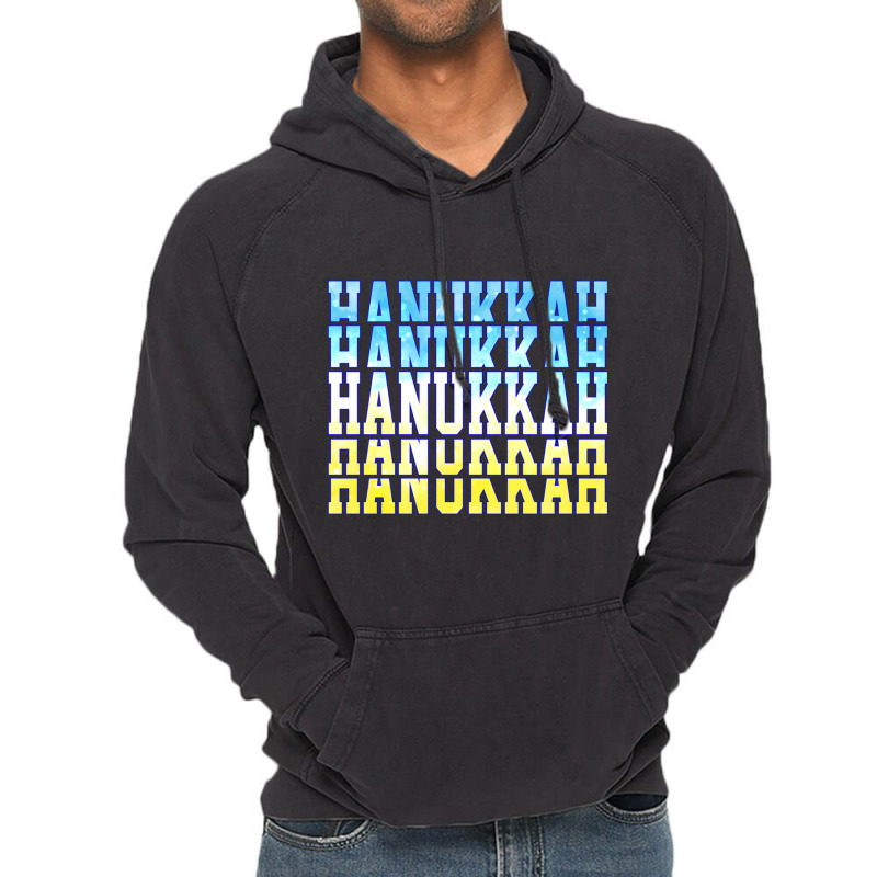 Happy Hanukkah Tie Dye Chanukkah Jewish Holiday Long Sleeve T Shirt Vintage Hoodie | Artistshot