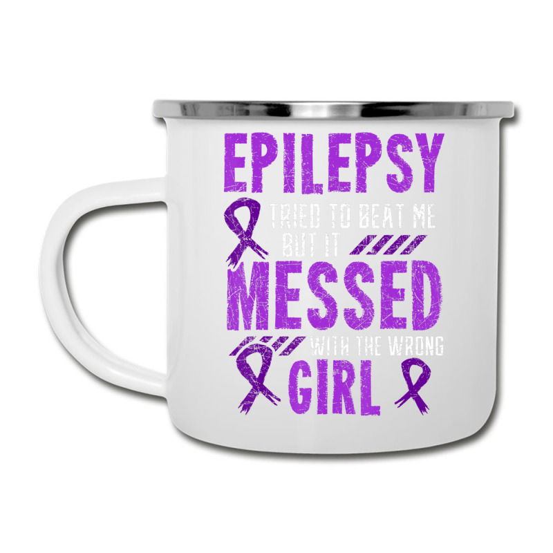 Epilepsy Warrior Day Epileptic Girl Purple Survivor Advocate Camper Cup | Artistshot