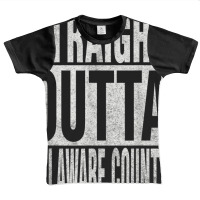 Straight Outta Delaware County Cool Home Quote Graphic Youth T-shirt | Artistshot