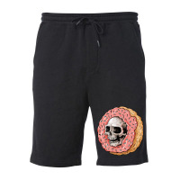 Skull Donat Fleece Short | Artistshot