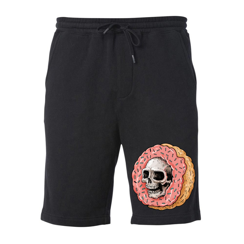 Skull Donat Fleece Short by rosa34 | Artistshot