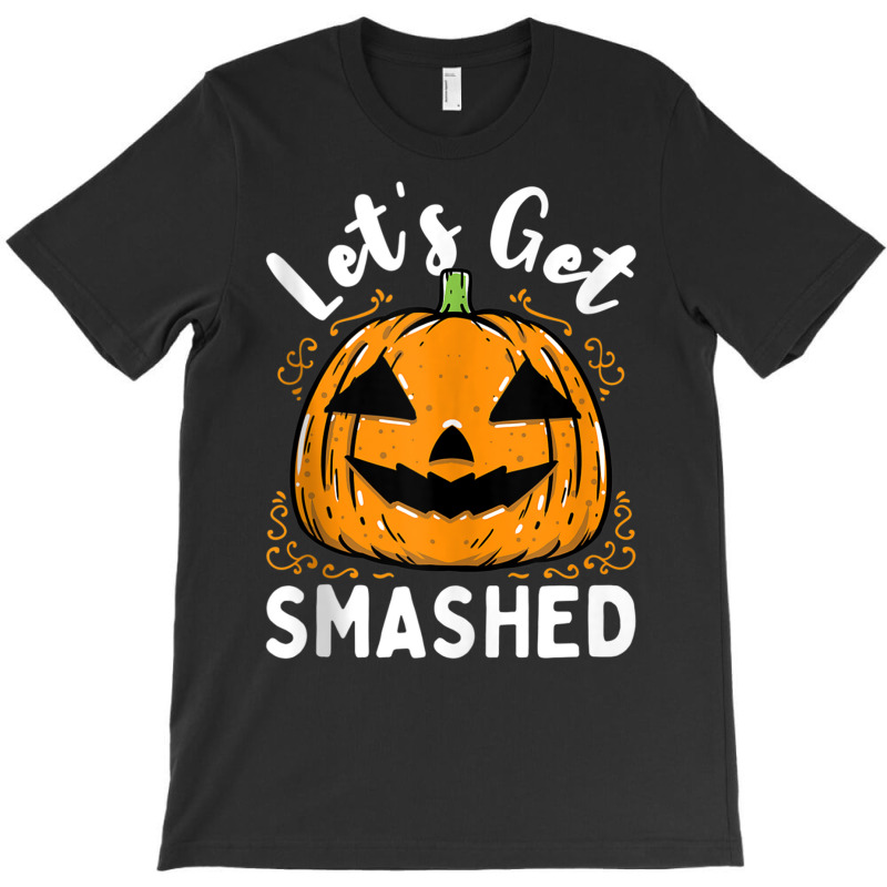 Lets Get Smashed Funny Pumpkin Halloween Drinking Costume Tank Top T-Shirt by cm-arts | Artistshot