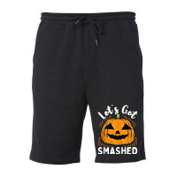 Lets Get Smashed Funny Pumpkin Halloween Drinking Costume Tank Top Fleece Short | Artistshot