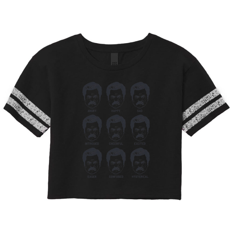 Ron Swanson Emotions Parks And Recreation Scorecard Crop Tee by AlmaWilliams | Artistshot