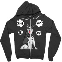 Husky Nope Alaskan Malamute Zipper Hoodie | Artistshot