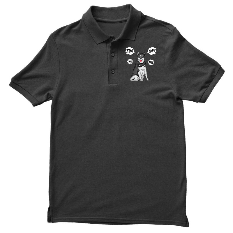 Husky Nope Alaskan Malamute Men's Polo Shirt | Artistshot