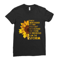 They Whispered To Her You Cannot Withstand The Flower Ladies Fitted T-shirt | Artistshot