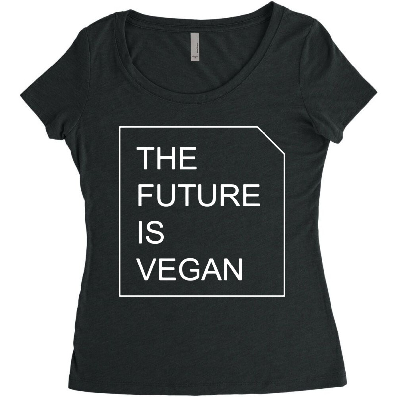 The Future Is Vegan Women's Triblend Scoop T-shirt by Richard Art | Artistshot