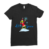 Dr. Seuss Grinch Let It Snow Ladies Fitted T-shirt | Artistshot