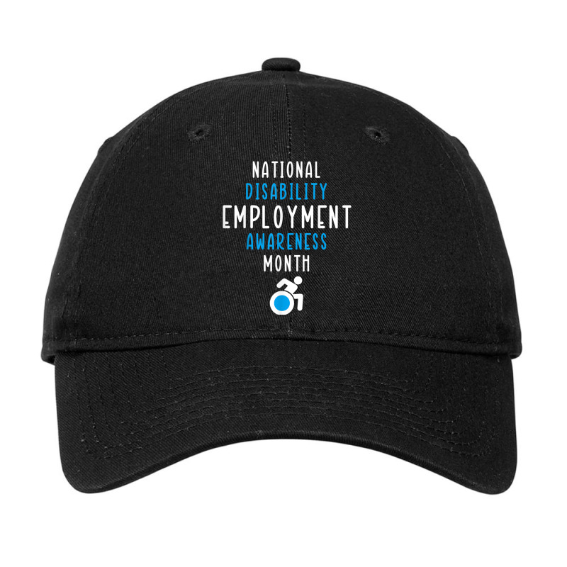 National Disability Employment Awareness Month Pride Support T Shirt Adjustable Cap by cm-arts | Artistshot