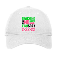 Teaching Grade On Twosday Adjustable Cap | Artistshot