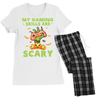 My Gaming Skills Are Scary Fun Halloween Game Lover Costume Women's Pajamas Set | Artistshot