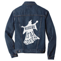 Musician Gifts   Musician Is My Coven 1 Men Denim Jacket | Artistshot