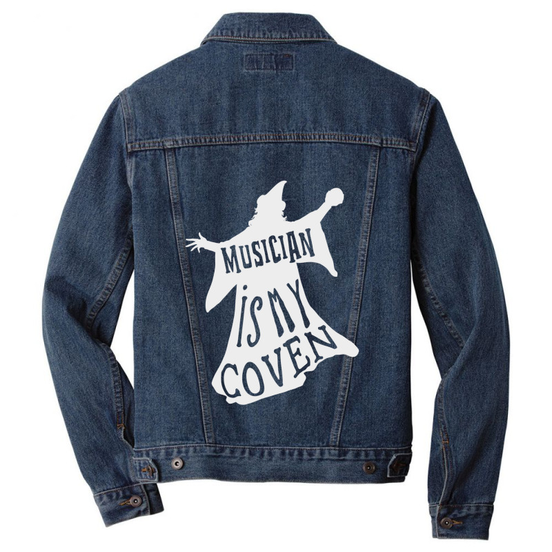 Musician Gifts   Musician Is My Coven 1 Men Denim Jacket by cm-arts | Artistshot