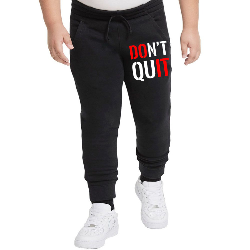 Dont Quit Do It Motivational Sports Youth Jogger | Artistshot