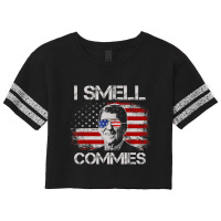 Vintage American Flag Political I Smell Commies Scorecard Crop Tee | Artistshot