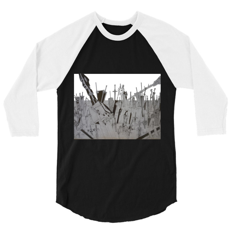 Sword Graveyard (w) 3/4 Sleeve Shirt | Artistshot