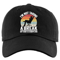 I'm Not Taking A Break My Code Is Compiling Coder Programmer Kids Cap | Artistshot