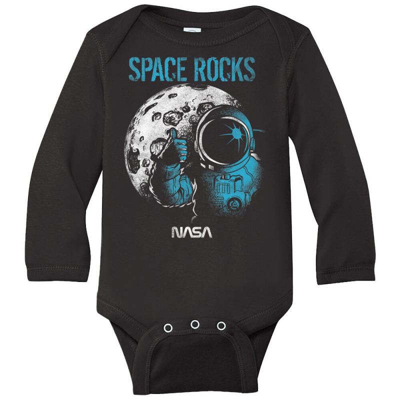 Space Rocks Space Man Long Sleeve Baby Bodysuit | Artistshot