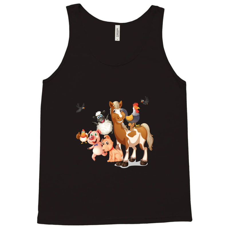 Cartoon Animals Anime Tank Top by RichardLopez | Artistshot