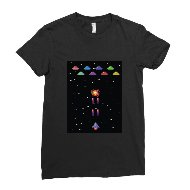 Alien Invasion Ladies Fitted T-Shirt by DebbieElliott | Artistshot