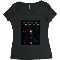 Alien Invasion Women's Triblend Scoop T-shirt | Artistshot