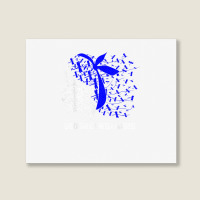 We Wear Blue For Chondromalacia Patella Awareness T Shirt Landscape Canvas Print | Artistshot