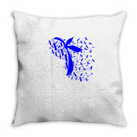 We Wear Blue For Chondromalacia Patella Awareness T Shirt Throw Pillow | Artistshot