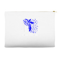 We Wear Blue For Chondromalacia Patella Awareness T Shirt Accessory Pouches | Artistshot