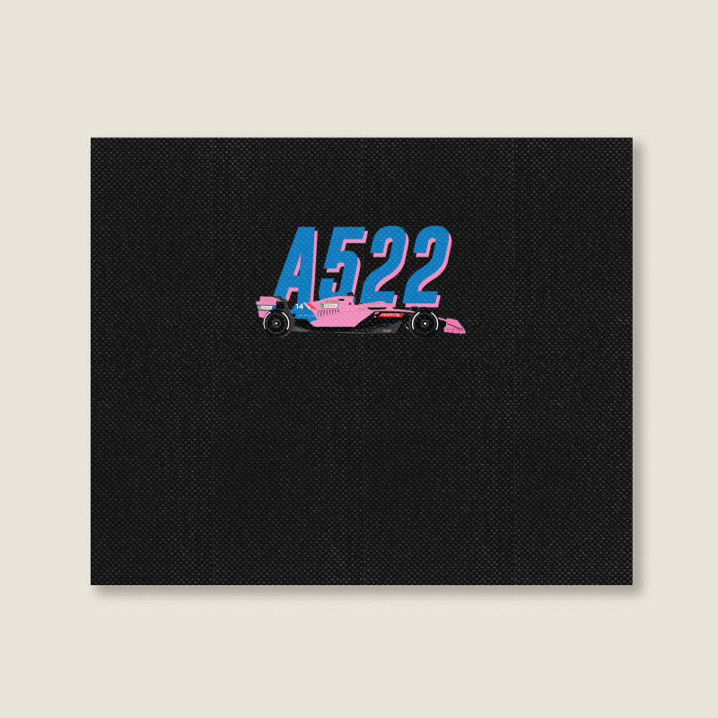 Alpine F1 Team Racing Car 2022 A522 Bwt Pink Special Livery Bahrain Gp Landscape Canvas Print | Artistshot