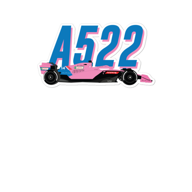 Alpine F1 Team Racing Car 2022 A522 Bwt Pink Special Livery Bahrain Gp Sticker | Artistshot