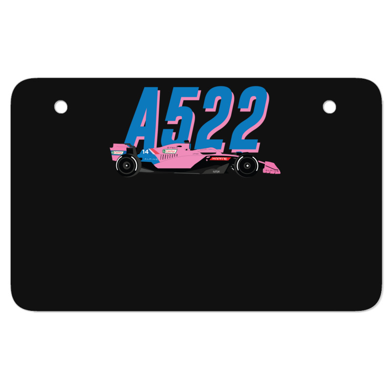 Alpine F1 Team Racing Car 2022 A522 Bwt Pink Special Livery Bahrain Gp Atv License Plate | Artistshot