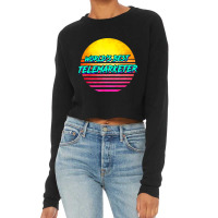 Telemarketing Worlds Best Telemarketer Cropped Sweater | Artistshot