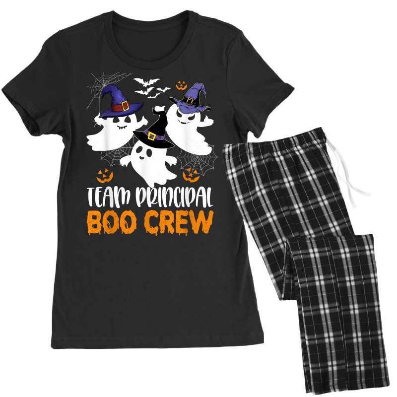 Team Principal Boo Crew Halloween Ghost Principal Teacher T Shirt Women's Pajamas Set by cm-arts | Artistshot