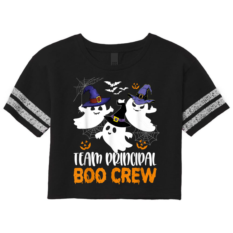 Team Principal Boo Crew Halloween Ghost Principal Teacher T Shirt Scorecard Crop Tee by cm-arts | Artistshot