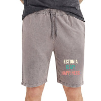 Estonia Is My Happiness Sweatshirt Vintage Short | Artistshot